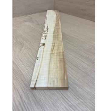 Клён Американский Spalted Волнистый заготовка накладки для электрогитары Смешанный АА Волна АА 7.7х70-60х508 мм-1