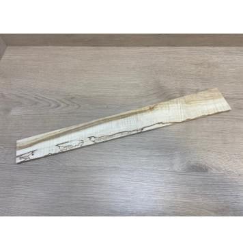 Клён Американский Spalted Волнистый заготовка накладки для электрогитары Смешанный АА Волна АА 7.7х68-55х508 мм-6