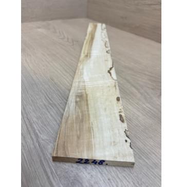 Клён Американский Spalted Волнистый заготовка накладки для электрогитары Смешанный АА Волна АА 7.7х68-55х508 мм-7