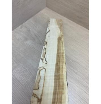Клён Американский Spalted Волнистый заготовка накладки для электрогитары Смешанный АА Волна АА 7.7х68-55х508 мм-2