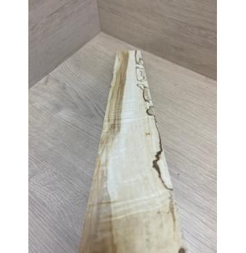 Клён Американский Spalted Волнистый заготовка накладки для электрогитары Смешанный АА Волна АА 7.7х68-55х508 мм-5