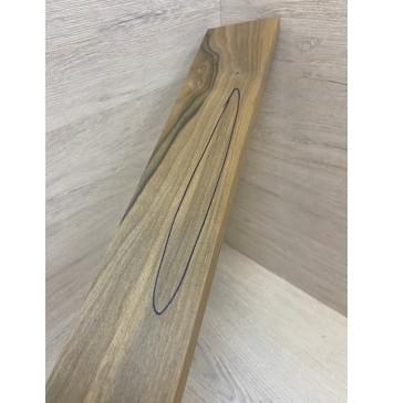 Орех Грецкий Печёный 180гр заготовка накладки для электрогитары Смешанный А 10х85-65х622 мм (Уценка-трещина)-9