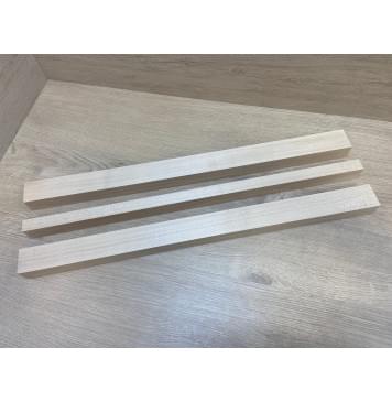Клен Белый заготовка грифа безголовой гитары Радиал ААА 35х(41-21-41)х608 мм - из 3х частей-0
