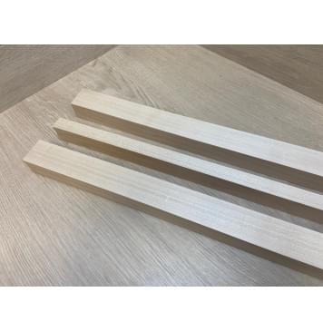 Клен Белый заготовка грифа безголовой гитары Радиал ААА 35х(41-21-41)х608 мм - из 3х частей-3