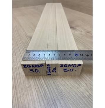 Клен Белый заготовка грифа безголовой гитары Радиал ААА 35х(41-21-41)х608 мм - из 3х частей-4