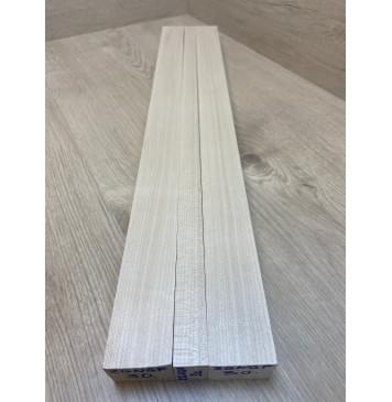 Клен Белый заготовка грифа безголовой гитары Радиал ААА 35х(41-21-41)х608 мм - из 3х частей-5