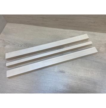 Клен Белый заготовка грифа безголовой гитары Радиал ААА 35х(41-21-41)х608 мм - из 3х частей-7