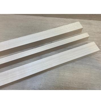 Клен Белый заготовка грифа безголовой гитары Радиал ААА 35х(41-21-41)х608 мм - из 3х частей-9