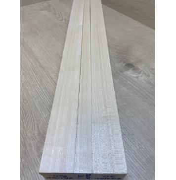 Клен Белый заготовка грифа безголовой гитары Радиал ААА 35х(41-21-41)х608 мм - из 3х частей-1