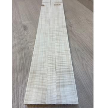 Клен Белый Явор, Волнистый заготовка грифа безголовой гитары Радиал АА Волна ААА 26х(46-21-46)х557 мм - из 3х частей-4