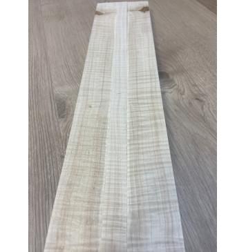 Клен Белый Явор, Волнистый заготовка грифа безголовой гитары Радиал А Волна ААА 25х(46-21-46)х552 мм - из 3х частей-4