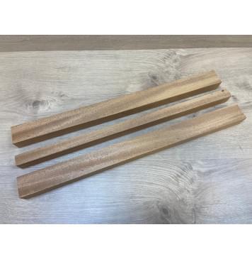 Махагон Кая заготовка грифа безголовой гитары Радиал АА 32х(47-25-47)х580 мм - из 3х частей-0