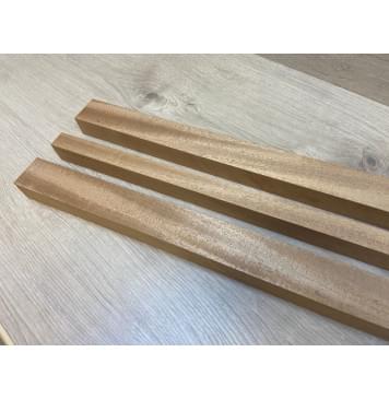 Махагон Кая заготовка грифа безголовой гитары Радиал АА 32х(47-25-47)х580 мм - из 3х частей-4