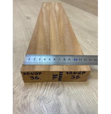 Махагон Кая заготовка грифа безголовой гитары Радиал АА 32х(47-25-47)х580 мм - из 3х частей-5