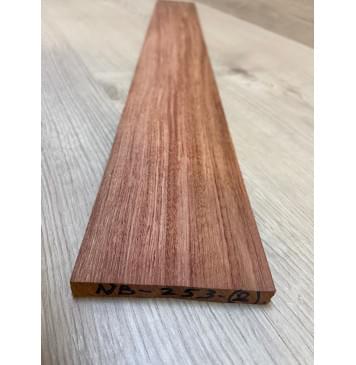 Бубинго заготовка накладки для бас-гитары Радиал АА 9.5х86х718 мм-1