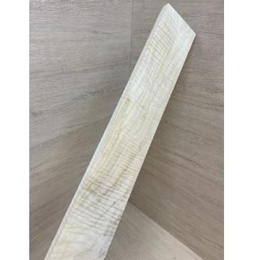 Клён Белый Явор, Волнистый заготовка накладки для бас-гитары Смешанный АА Волна АА 14х80х725 мм-0