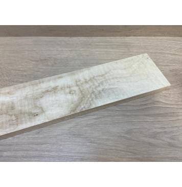 Клён Белый Явор, Волнистый заготовка накладки для бас-гитары Смешанный АА Волна АА 13х79х723 мм-0