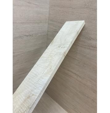 Клён Белый Явор, Волнистый заготовка накладки для бас-гитары Смешанный АА Волна АА 13х79х723 мм-3