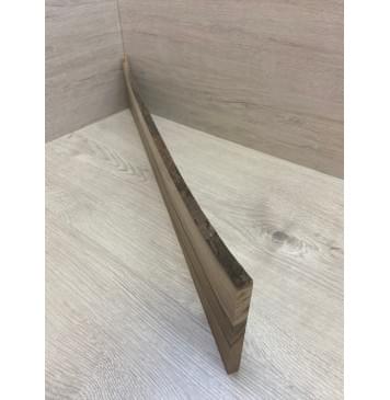 Орех Грецкий Волнистый заготовка накладки для бас-гитары Смешанный ААА Волна ААА 10.7х140-128-95х710 мм-4