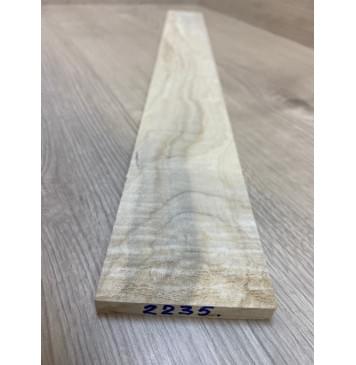 Клён Американский Волнистый заготовка накладки для электрогитары Смешанный А Волна АА 9.7х74-68х620 мм-2