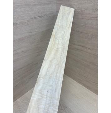 Клён Американский Волнистый заготовка накладки для электрогитары Смешанный А Волна АА 9.7х74-68х620 мм-8