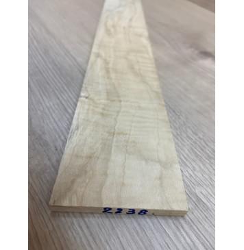 Клён Американский Волнистый заготовка накладки для электрогитары Смешанный А Волна АА 8.2х77-63х615 мм-4