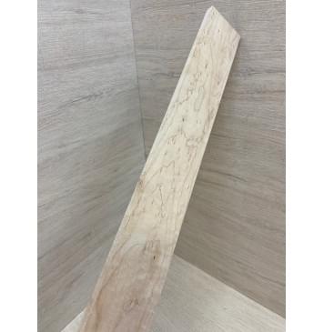 Клён "Птичий глаз" заготовка накладки для бас-гитары Смешанный АА Волна АА 9х81-60х745 мм-5