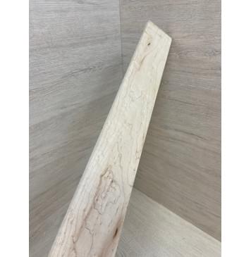 Клён "Птичий глаз" заготовка накладки для бас-гитары Смешанный АА Волна АА 9х81-60х745 мм-6