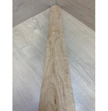 Клён "Птичий глаз" заготовка накладки для бас-гитары Смешанный АА Волна АА 9х81-60х745 мм-8