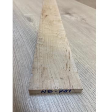 Клён "Птичий глаз" заготовка накладки для бас-гитары Смешанный АА Волна АА 9х74-60х740 мм-1