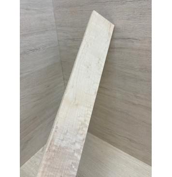 Клён "Птичий глаз" заготовка накладки для бас-гитары Смешанный АА Волна АА 9х74-60х740 мм-10