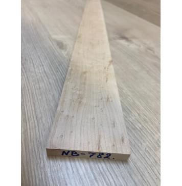 Клён "Птичий глаз" заготовка накладки для бас-гитары Смешанный АА Волна АА 12х71-58х740 мм-8