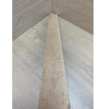 Клён "Птичий глаз" заготовка накладки для бас-гитары Смешанный АА Волна АА 12х71-58х740 мм-3