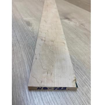 Клён "Птичий глаз" заготовка накладки для бас-гитары Смешанный АА Волна АА 9х72-62х747 мм-1