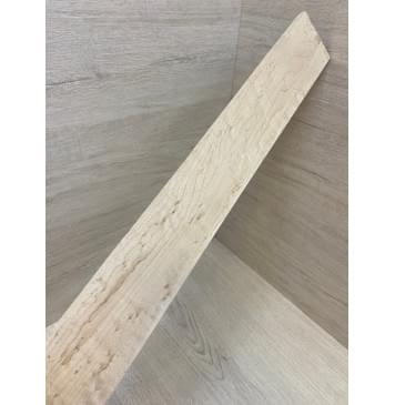 Клён "Птичий глаз" заготовка накладки для бас-гитары Смешанный АА Волна АА 9х72-62х747 мм-9