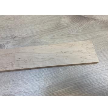 Клён "Птичий глаз" заготовка накладки для бас-гитары Смешанный АА Волна АА 14х82-59х747 мм-11