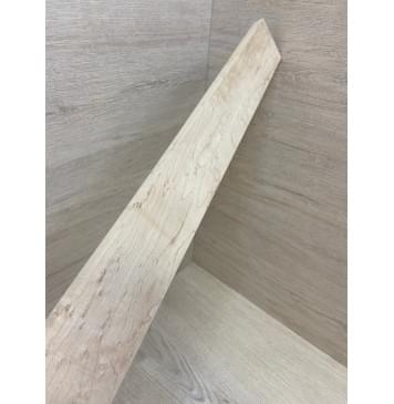 Клён "Птичий глаз" заготовка накладки для бас-гитары Смешанный АА Волна АА 14х82-59х747 мм-1