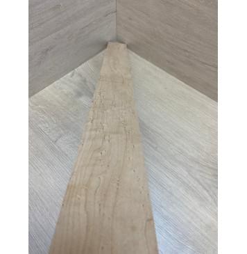 Клён "Птичий глаз" заготовка накладки для бас-гитары Смешанный АА Волна АА 14х82-59х747 мм-2