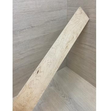 Клён "Птичий глаз" заготовка накладки для бас-гитары Смешанный АА Волна А 11х82-59х747 мм-8