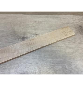 Клён "Птичий глаз" заготовка накладки для бас-гитары Смешанный АА Волна А 12х68-58х745 мм-5