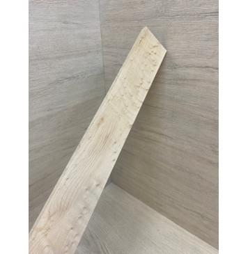 Клён "Птичий глаз" заготовка накладки для бас-гитары Смешанный АА Волна А 12х68-58х745 мм-7