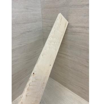 Клён "Птичий глаз" заготовка накладки для бас-гитары Смешанный АА Волна А 12х68-58х745 мм-8