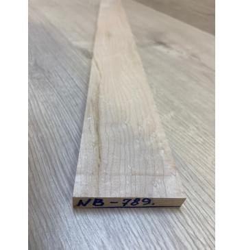 Клён "Птичий глаз" заготовка накладки для бас-гитары Смешанный АА Волна А 13.5х72-61х749 мм-14