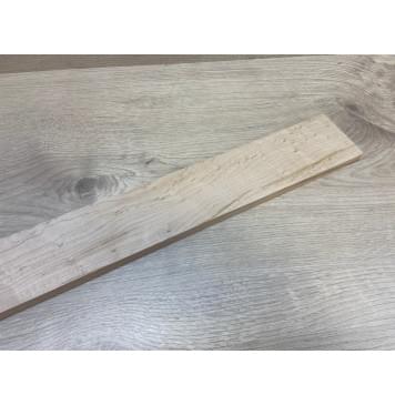 Клён "Птичий глаз" заготовка накладки для бас-гитары Смешанный АА Волна А 13.5х72-61х749 мм-10