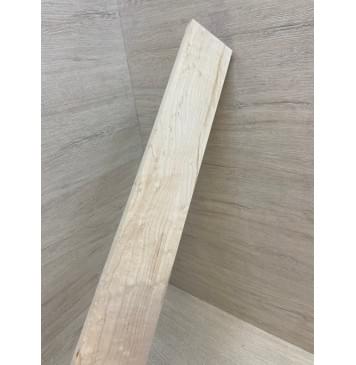 Клён "Птичий глаз" заготовка накладки для бас-гитары Смешанный АА Волна А 13.5х72-61х749 мм-8