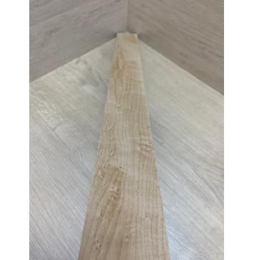 Клён "Птичий глаз" заготовка накладки для бас-гитары Смешанный АА Волна А 13.5х72-61х749 мм-3