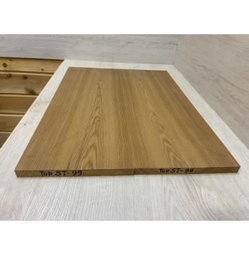 Ясень Печёный 180 гр заготовка на топ Тангент ААА 17.7х220х608 мм - 2 шт. (книжкой)-3