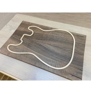 Орех Грецкий Волнистый заготовка на топ Радиал АА Волна ААА 17х182х575 мм (2 шт книжкой)-8