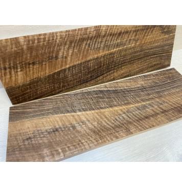 Орех Грецкий Волнистый заготовка на топ Радиал АА Волна ААА 17х182х575 мм (2 шт книжкой)-6