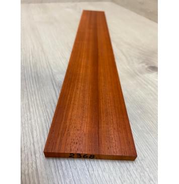 Падук заготовка накладки для электрогитары Радиал ААА 9.6х86-76х510 мм-2